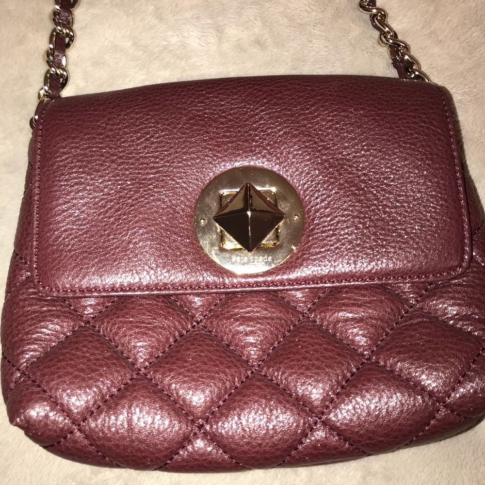 Kate Spade Gold Coast meadow plum quilted bag - Picture 4 of 5